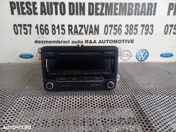 Radio Cd Vw Passat Touran Jetta Caddy Golf 6 Vl An 2011-2012-2013-2014-2015 - Dezmembrari Arad - 4