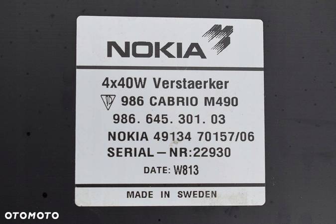 WZMACNIACZ NOKIA PORSCHE BOXSTER 986 98664530103 - 3