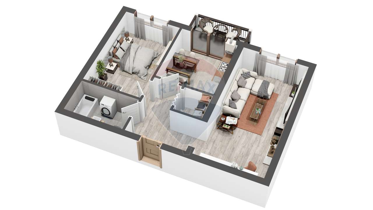 Apartament  NOU LA CHEIE cu 2 camere de vânzare - Imagine principală: 3/3