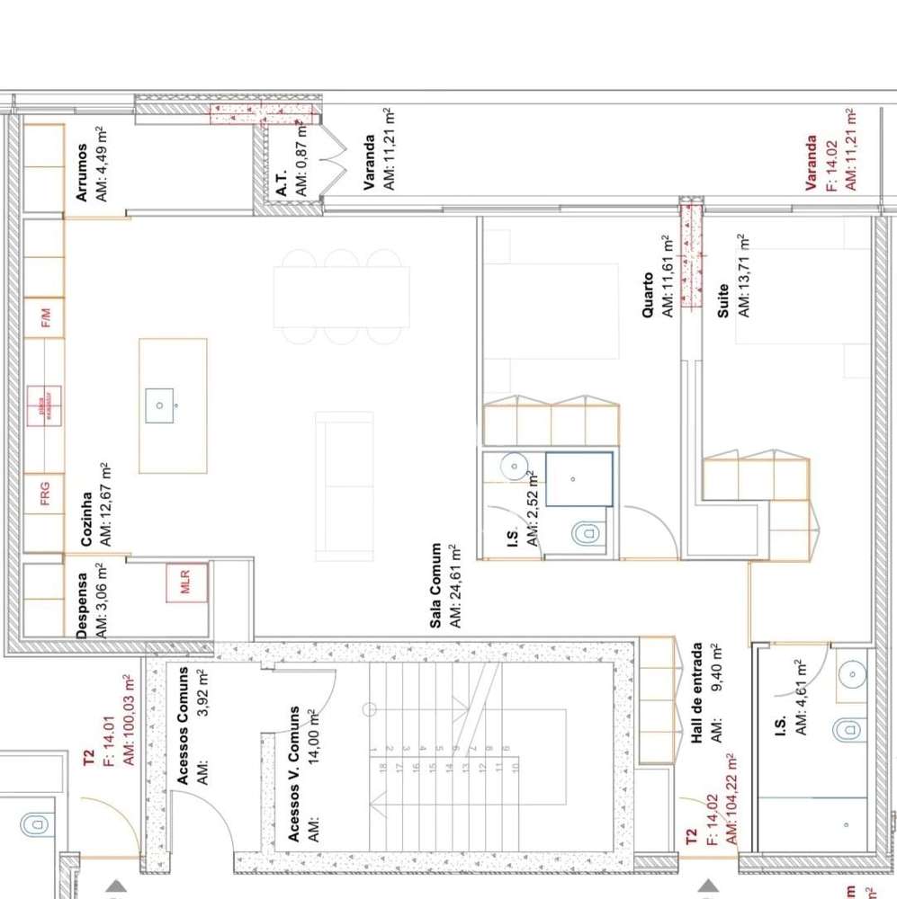 Apartamento T2 novo em condomínio com piscina em Ramalde Porto-32