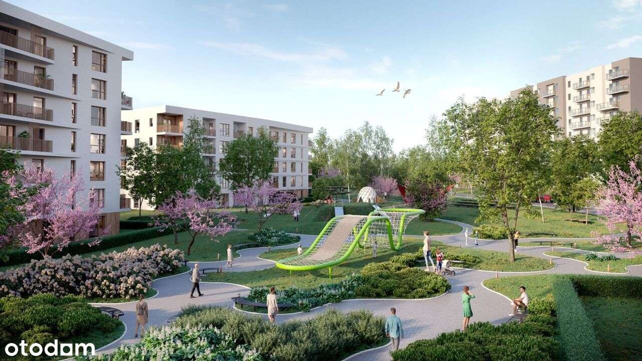 54 m2 Gdańsk Morena - 3 pokoje - 1 piętro - balkon 9 m2 - e. wschodnia - Pełny obrazek: 4/5