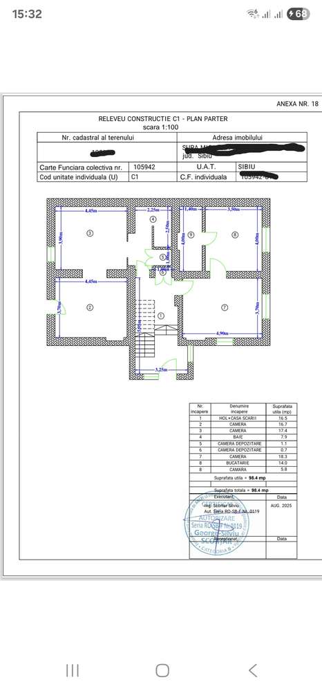 Casa individuala cu 7 incaperi, Sura Mica, 500 mp teren - Comision 0%-18