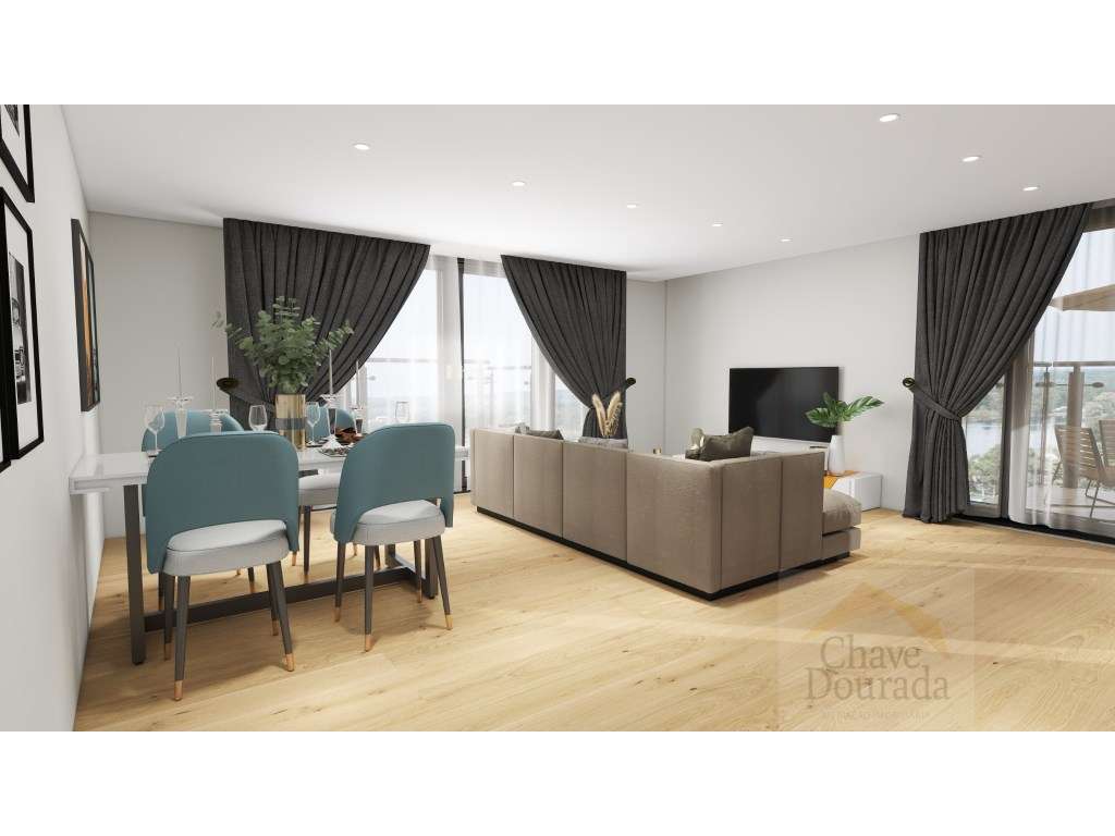 NOVO - Apartamento T2 com garagem e varandas-12