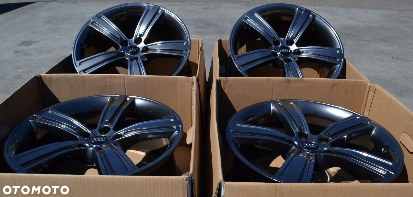 FELGI 19" 5x112 ORYGINAŁ AUDI A8 A6 A4 Q5 CIEMNY CHROM - 9