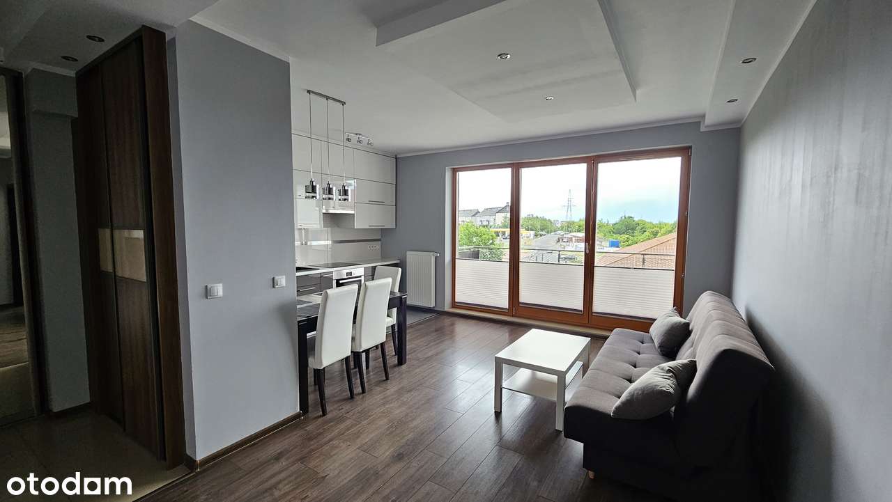 Mieszkanie 2 pokojowe 46 m2, 3p. + balkon 10m2 z widokiem na miasto