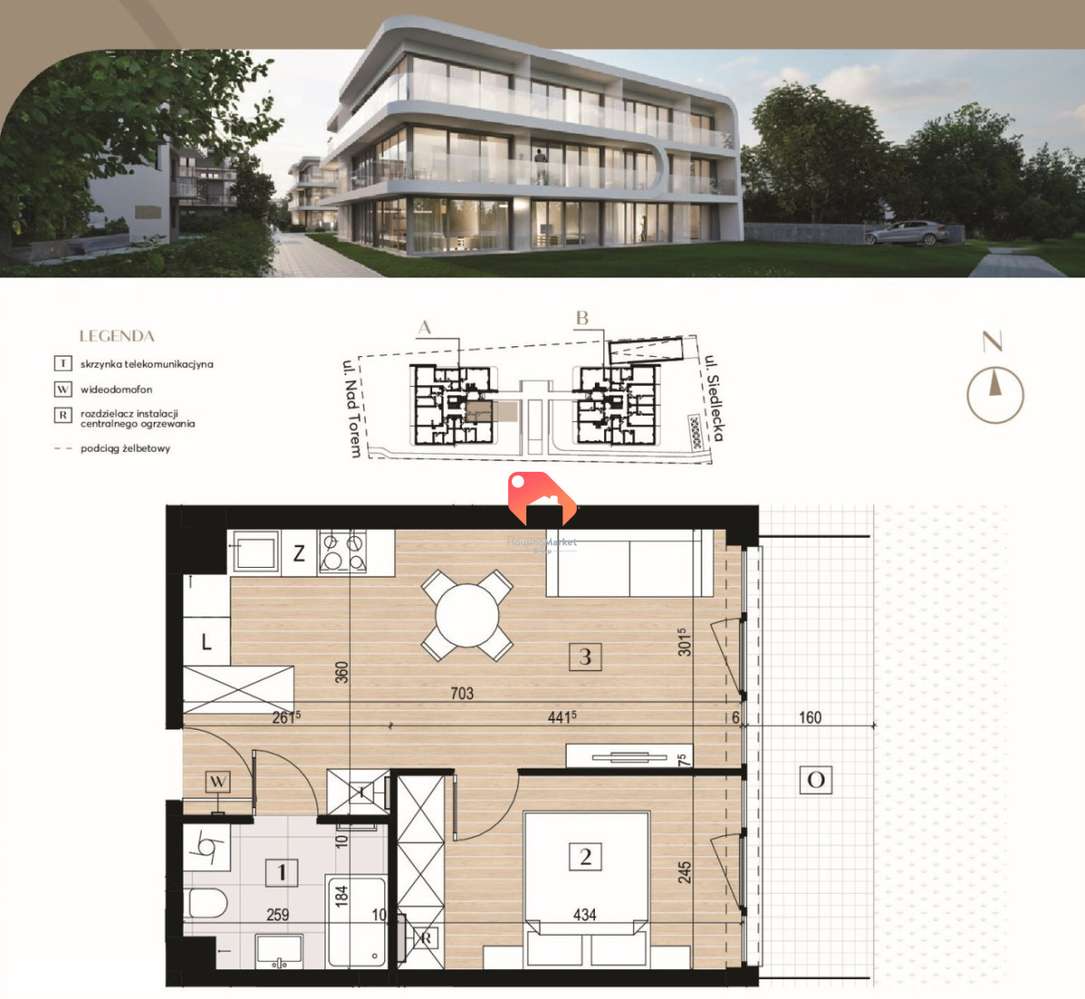 Dwa pokoje 37,6m w nowej inwestycji Czyżkówko - Pełny obrazek: 3/5