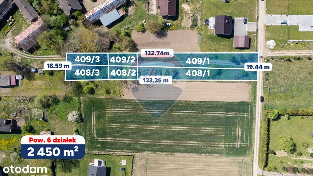 Działka 2450 m² | Media |  Malechowo - Pełny obrazek: 4/10