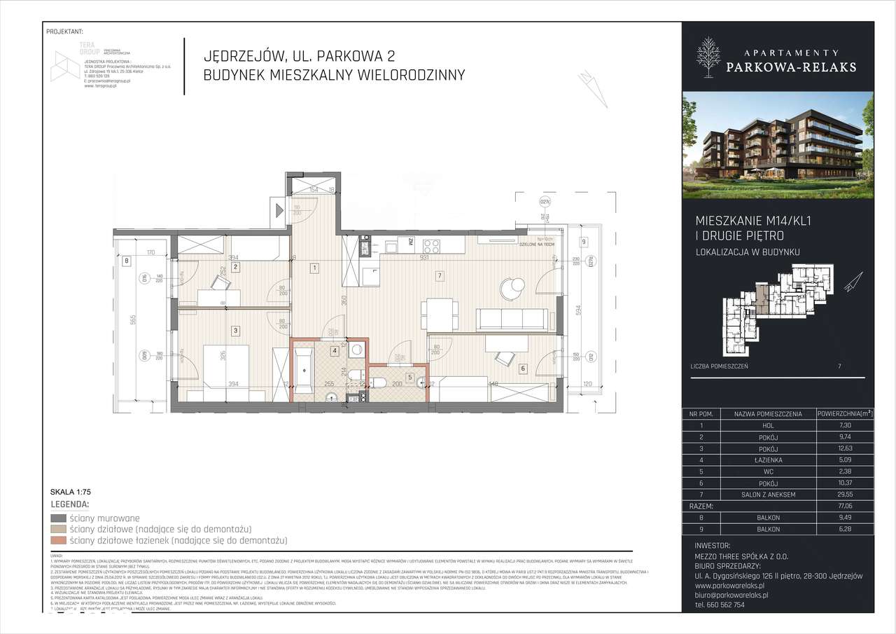 Parkowa-Relaks | mieszkanie 4-pok. | M14_KL1_03 - Pełny obrazek: 2/7