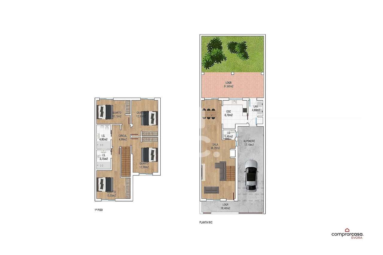 Moradia  T4 NOVA com Quintal e Alpendre | Canaviais (Évora) - Moradia - Grande imagem: 2/10