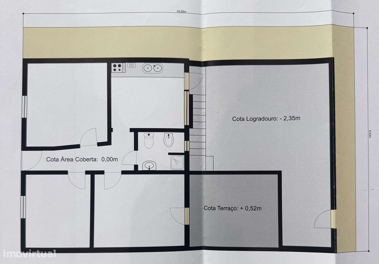 Moradia T2 com Terraço, Quintal e Vista Rio no Casal das Figueiras, Se-28