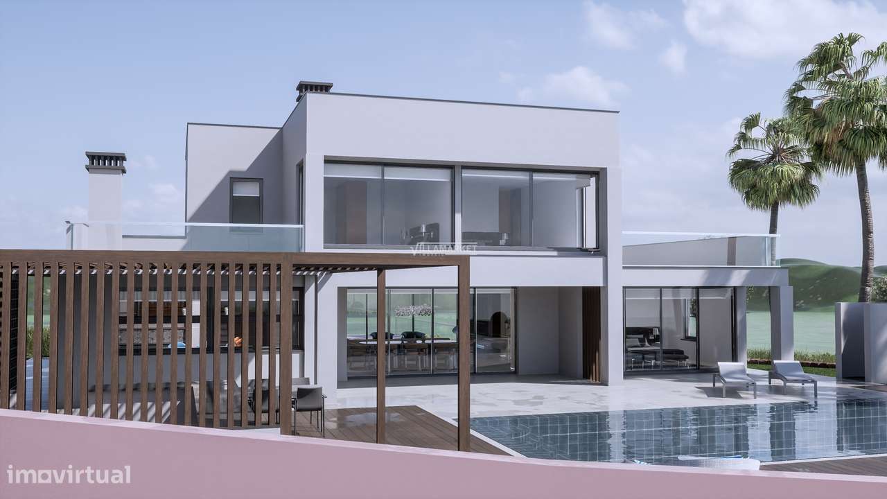LUXUOSA VILLA V4  DE ARQUITETURA MODERNA COM PISCINA SITUADA NA ZONA D-9
