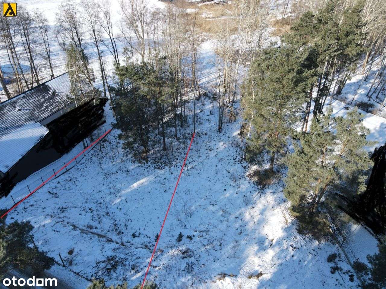 Działka nad Jeziorem Nagus z linią brzegową-3