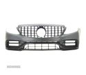 PARA-CHOQUES FRONTAL PARA MERCEDES W205 SW 14-18 LOOK C63 NEW PRETO - 3