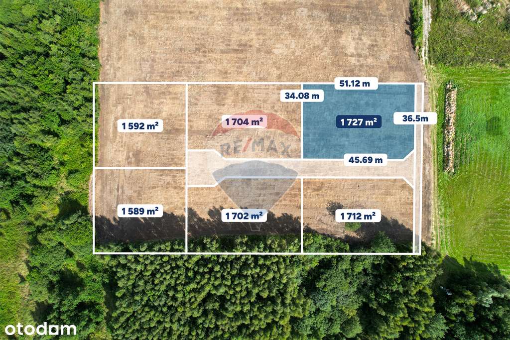 Działka budowlana 1727 m²: Koszalin Łabusz  94/25 - Pełny obrazek: 2/14