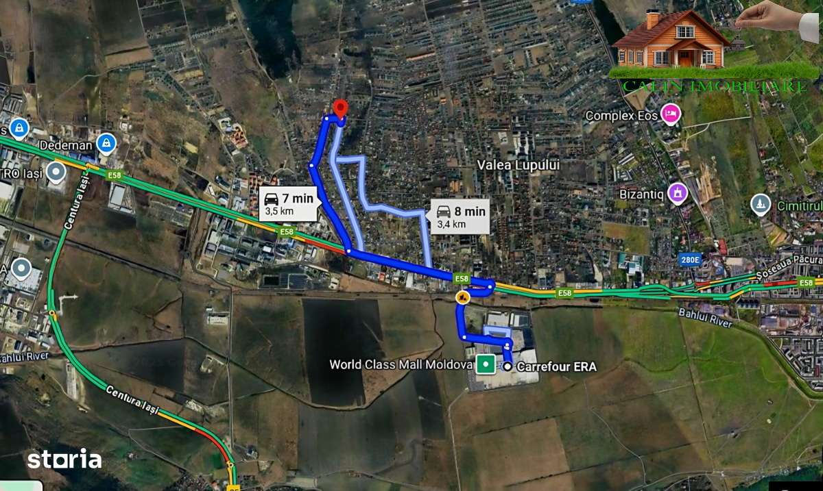 Teren Deosebit INTRAVILAN 1923mp constructii case VALEA LUPULUI Iasi-5