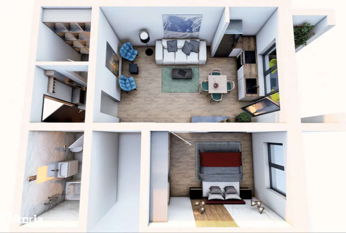 Apartament cu 2 camere de vanzare -Subcetate City 2 Sanpetru finalizat-11