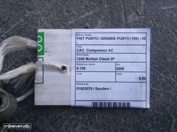 Compressor Ar Condicionado Fiat Grande Punto (199_) - 1