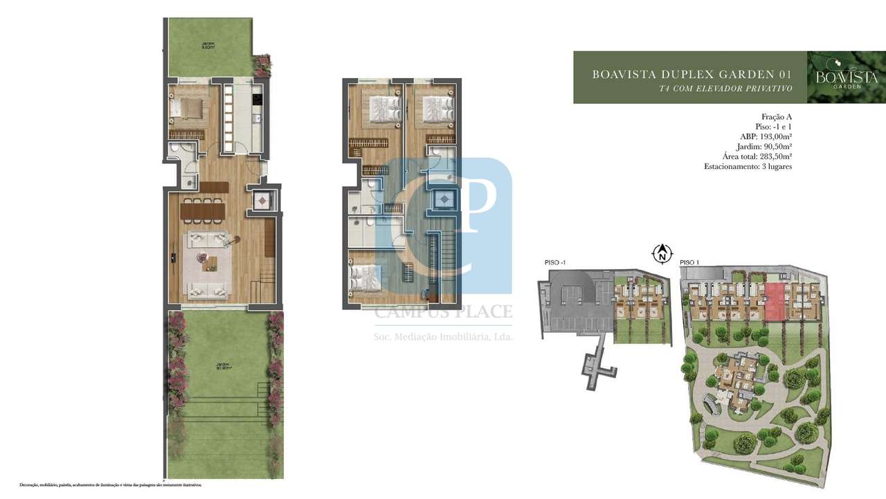 Apartamento T4 Duplex no Empreendimento no Boavista Garden-16