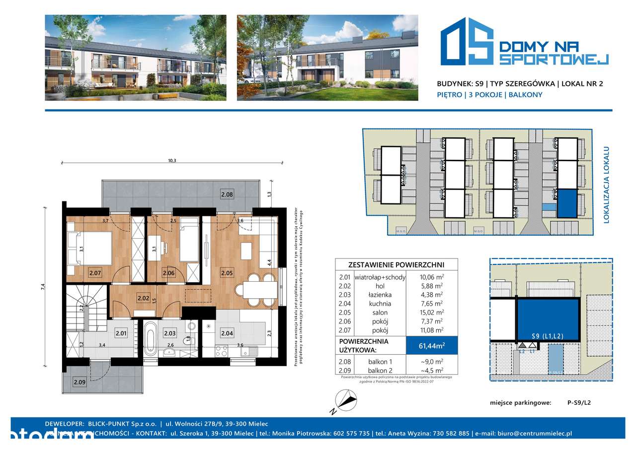 ostatnie Nowe mieszkania stan deweloperski Mielec ul. Sportowa - Pełny obrazek: 5/9