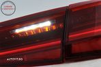 Stopuri Full LED Audi A6 4G C7 (2011-2014) Red Clear Facelift Design Semnalizare S- livrare gratuita - 11