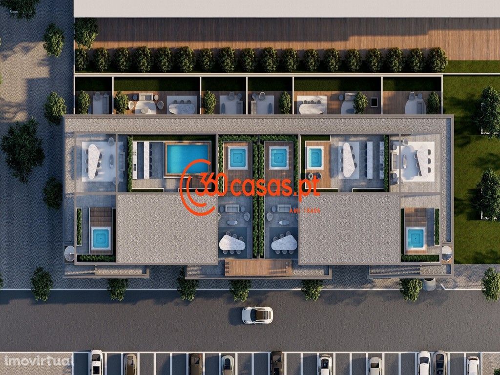Apartamento T3 novo com piscina, terraço e garagem no Montenegro, Faro