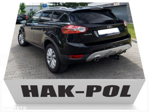 FORD KUGA MK1 I 2008+ hak holowniczy + MODUŁ + WIĄZKA + GNIAZDO 13PIN + ADAPTER 13/7P - 9