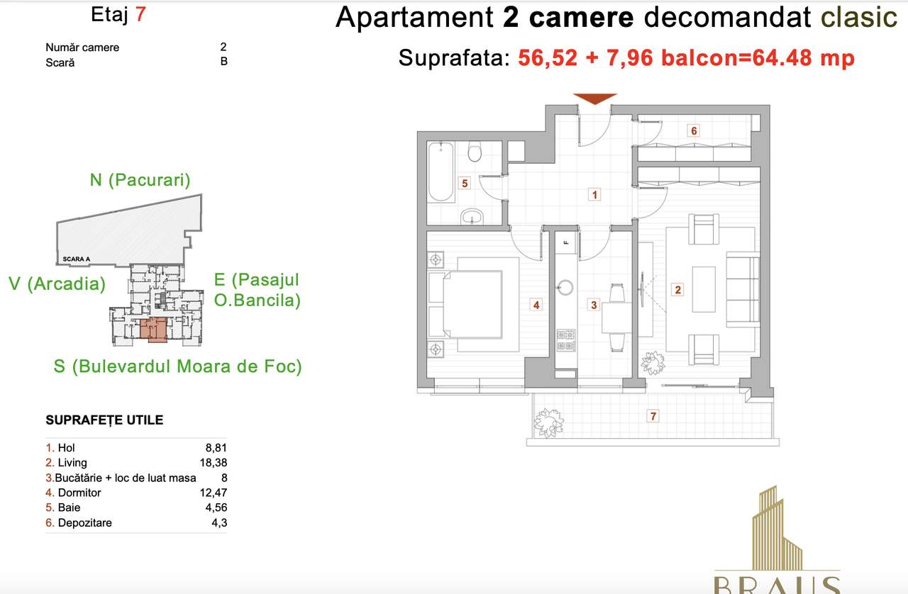 Locuiește într-un bloc de elită – Braus Residence FINISAJE PREMIUM! - Imagine principală: 2/6