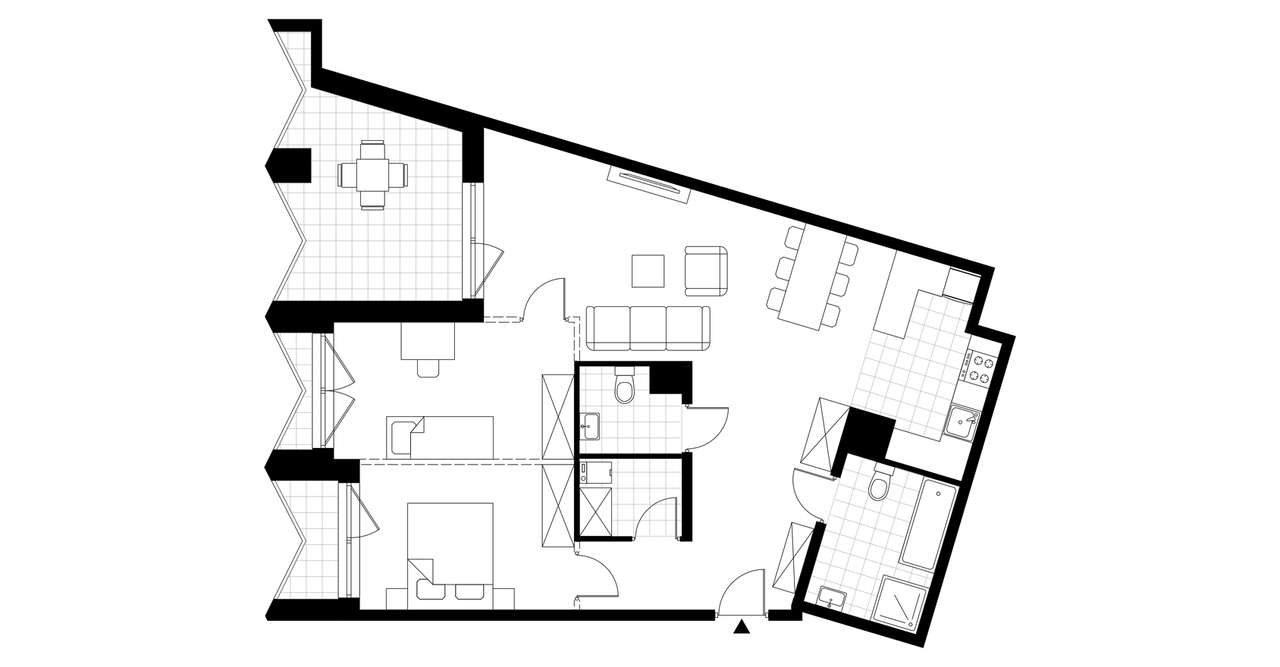 Bernardyńska 4 | mieszkanie 1-pok. | A/4/01 - Pełny obrazek: 4/9