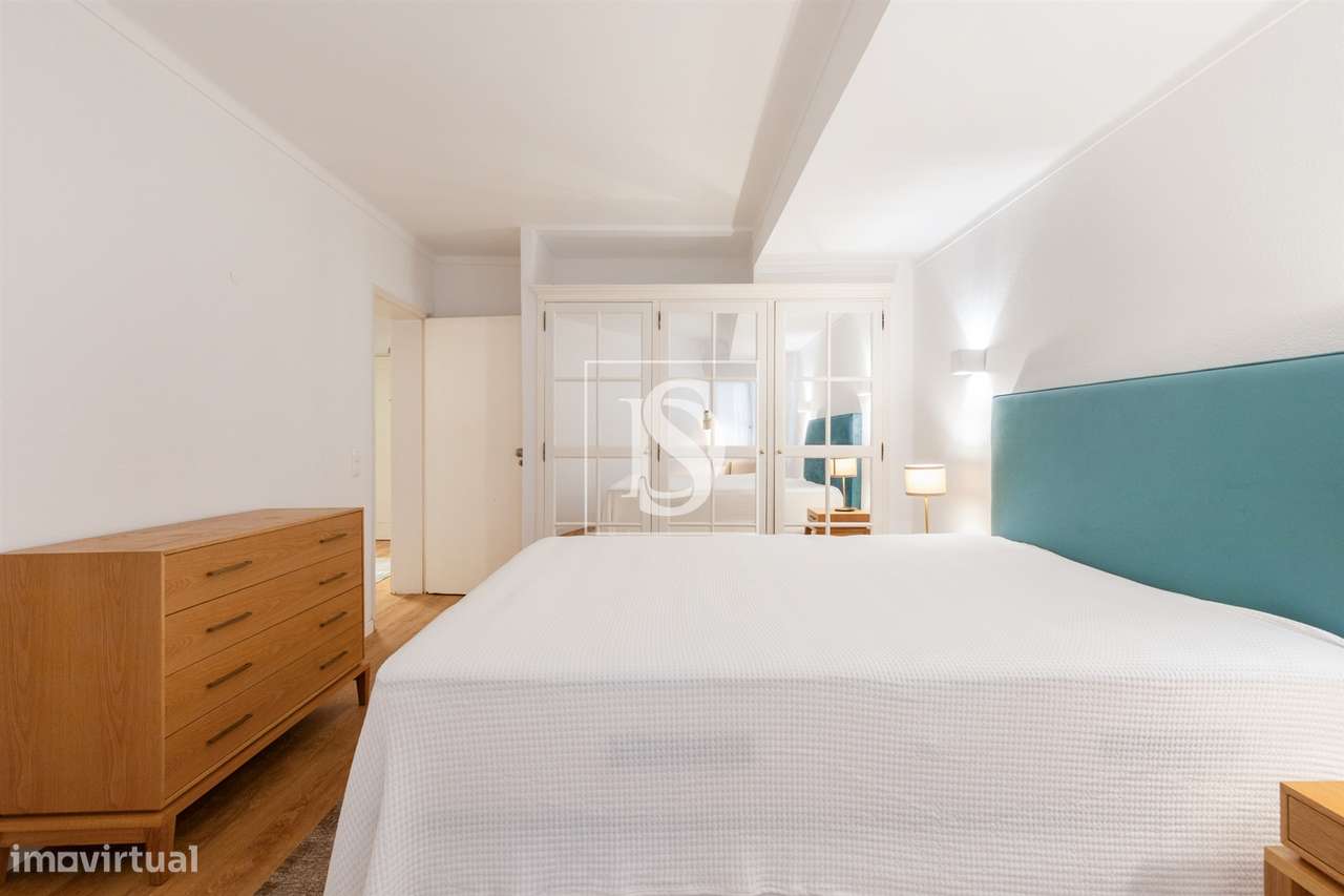Apartamento T1 para venda mobiliado em Cascais com piscina e jardim-10