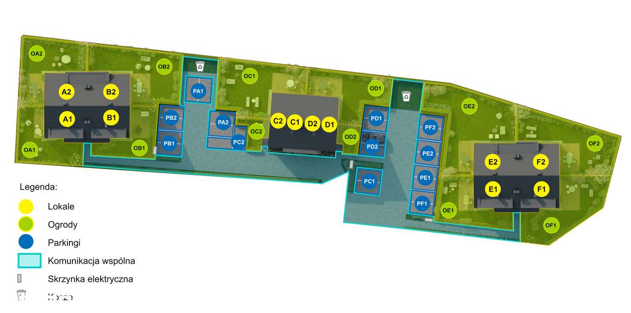 Dwupoziomowe mieszkanie z ogródkiem i 2 msc. postojowymi-8