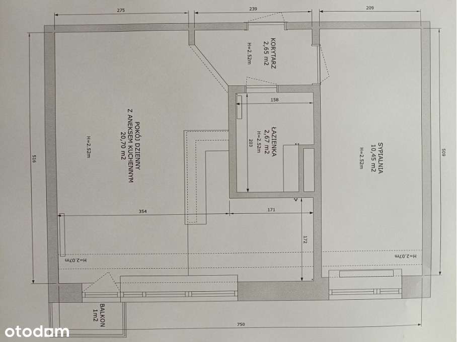 2 pokoje, 36,5 m2, ul. Podleśna 42, Stare Bielany-0