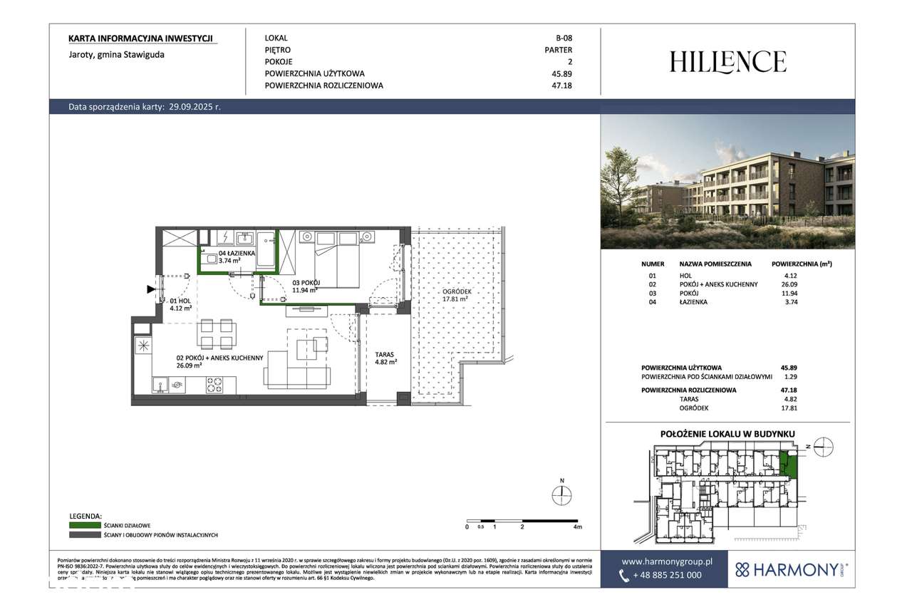 Hillence | Mieszkanie 2 - pok. | B08-5