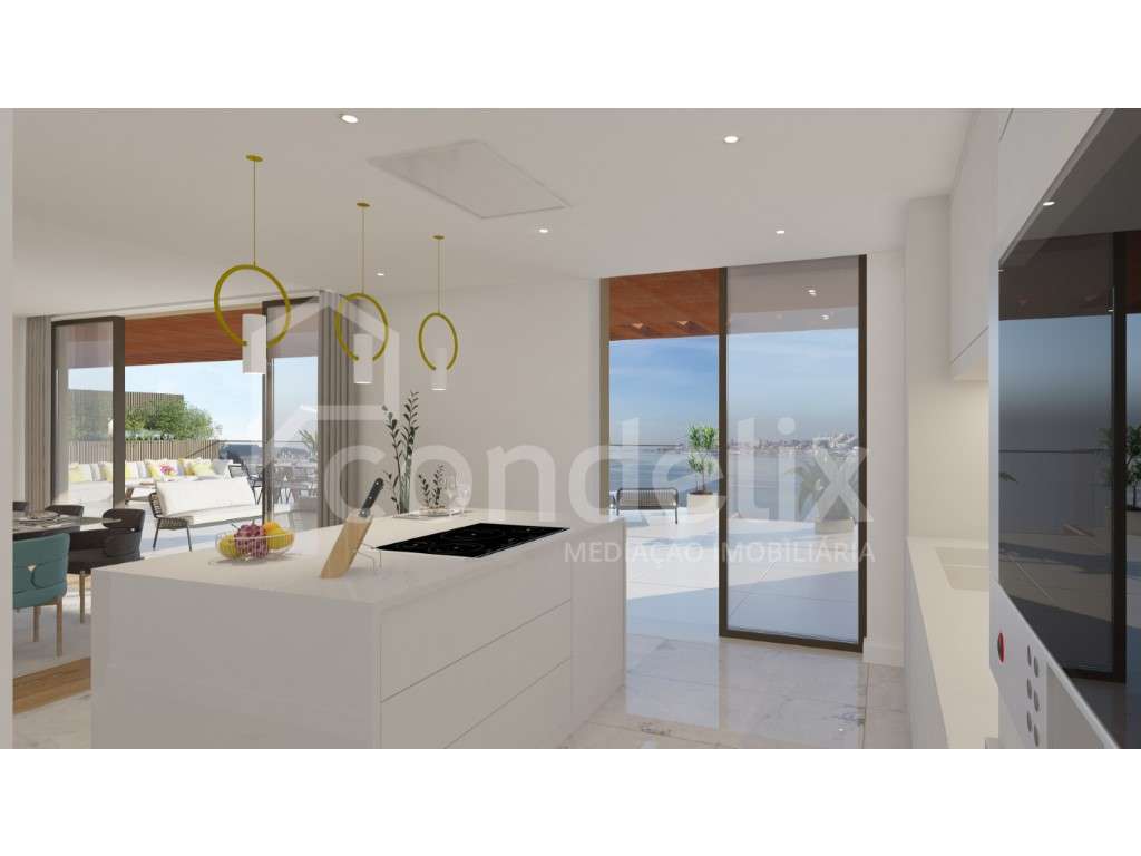 Apartamento T2 de luxo em condomínio fechado, Canidelo - Grande imagem: 5/19