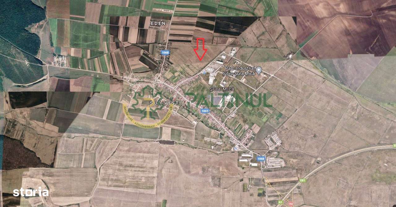 Teren de vanzare 13 euro mp,  6.000 mp - Parcul Industrial Sura Mica S - Imagine principală: 4/4