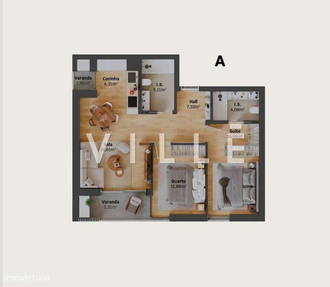 Apartamento T2 Venda em Glória e Vera Cruz,Aveiro-13