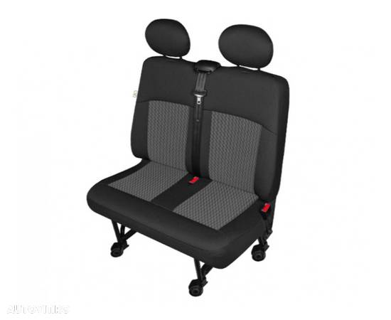 Husa scaun auto bancheta dubla Van Perun DV2 L pentru Citroen Jumper, Fiat Ducato, Ford Transit, Iveco Daily, Peugeot Boxer, Vw Crafter - 1