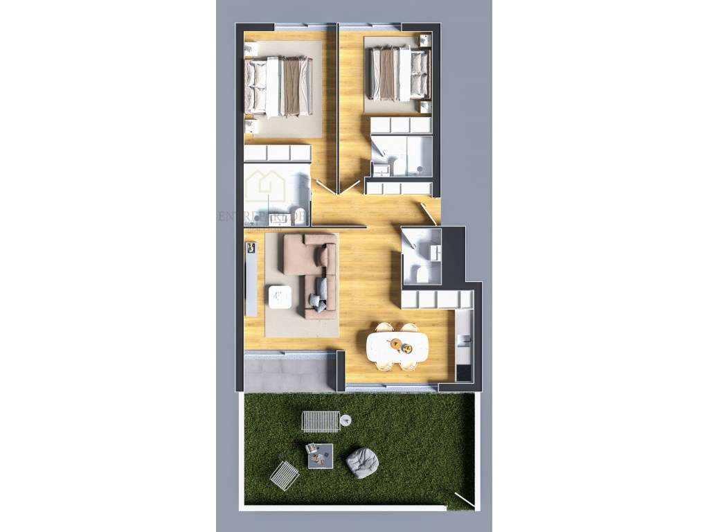 Residencial com 17 frações, o OAK oferece aos seus residentes a tra...-27