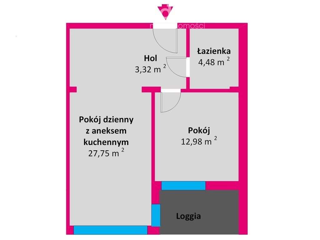 Nowy apartament przy lesie 48,53 m2 Nowa Sarzyna - Pełny obrazek: 4/8