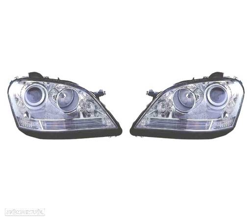 FARÓIS OPTICAS PARA MERCEDES W164 M CLASSE 05-08 - 1