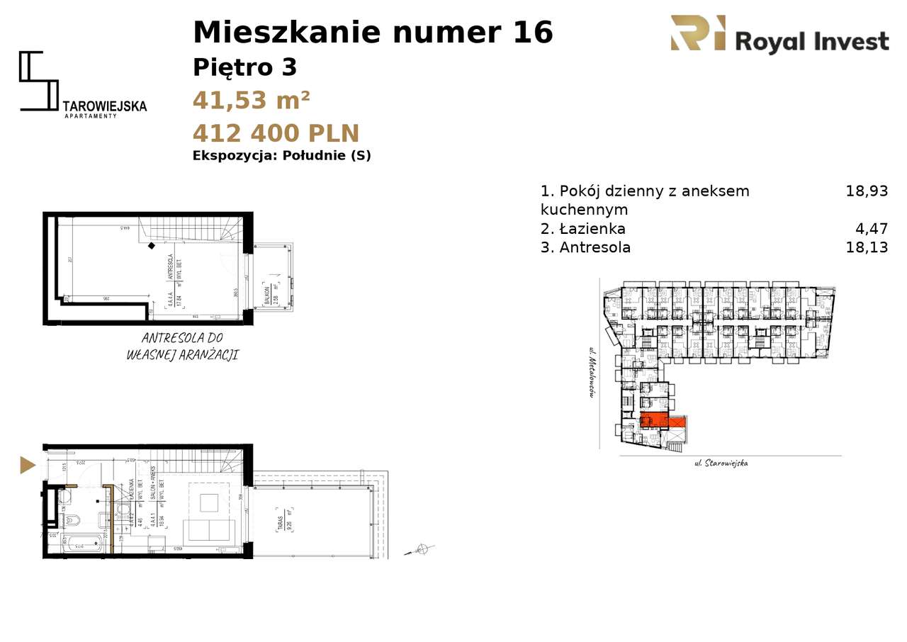 Mieszkanie M16 Apartamenty Starowiejska, Andrychów - Pełny obrazek: 3/8