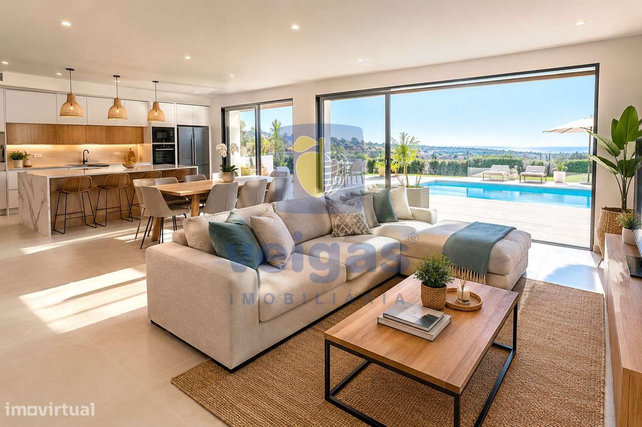 Moradia Nova T4 com Piscina Aquecida, Terraço Panorâmico e Sistema VMC-1