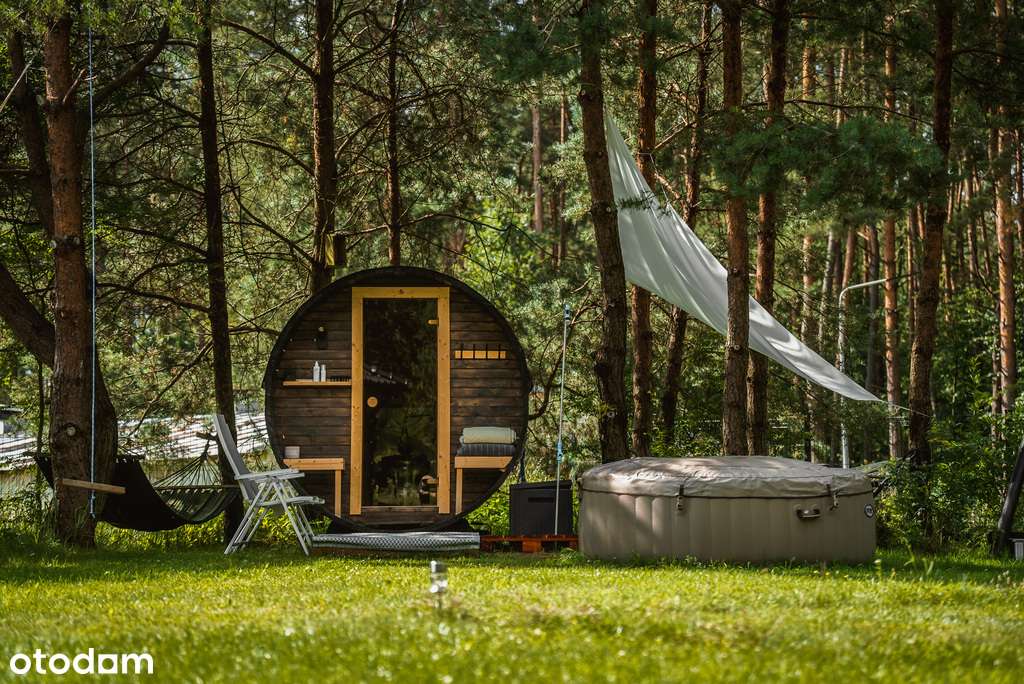 Całoroczny drewniany dom z ogrodem jacuzzi i sauną-17
