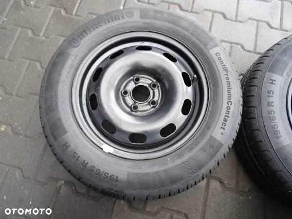 5x100x57 6Jx15 ET38 AUDI VOLKSWAGEN SEAT SKODA Koła 15 letnie opony 195/65/15 - 5