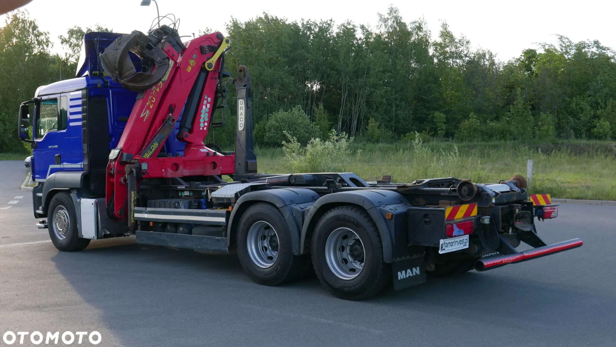 MAN MAN TGS 33.480 6x4 HAKOWIEC PALFINGER EPSILON + PALIFT z HDS dźwig do kontenerów do złomu odpadów hardox - 17