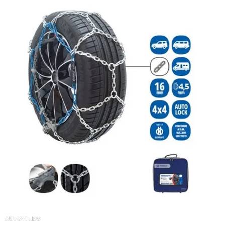 Set (2buc) lanturi antiderapante 16mm PROFESSIONAL 4X4 & CARGO VERIGA PN32 + geanta transport - 1