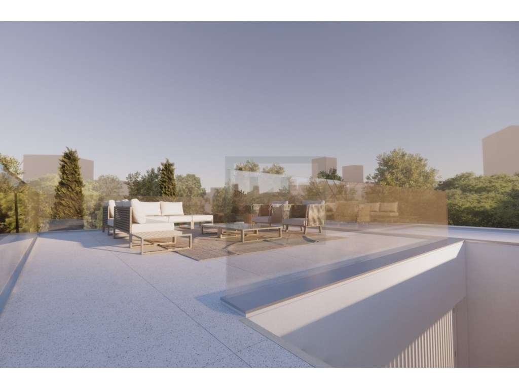 Aroeira / Moradia Nova V4 com rooftop e piscina-9