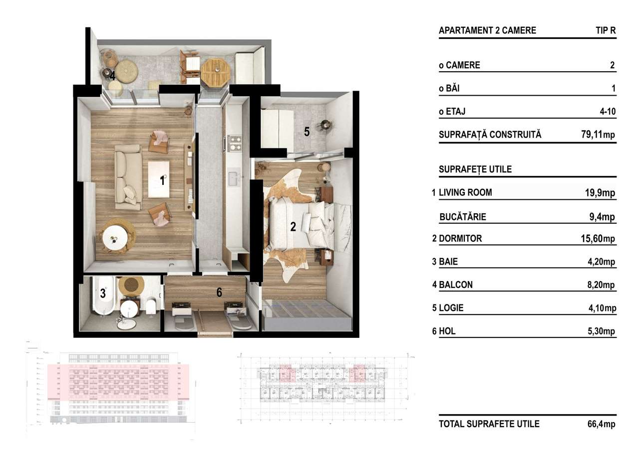 2 Camere/ Incalzire pardoseala/ Splaiul Unirii-8