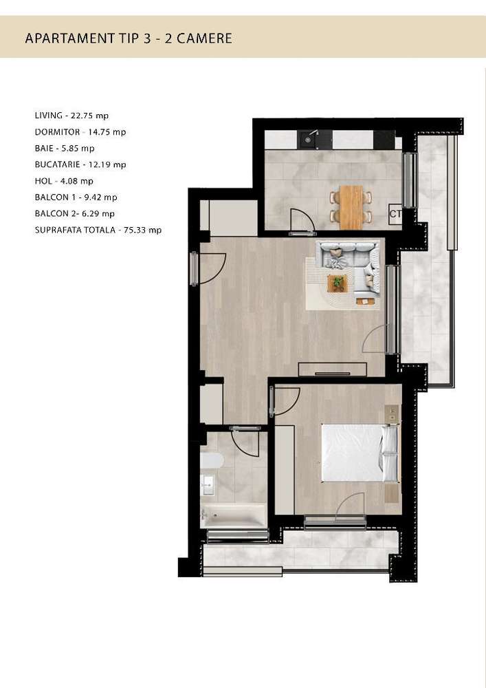 MTL CONSUL RESIDENCE - Apartament de vanzare - Imagine principală: 5/12