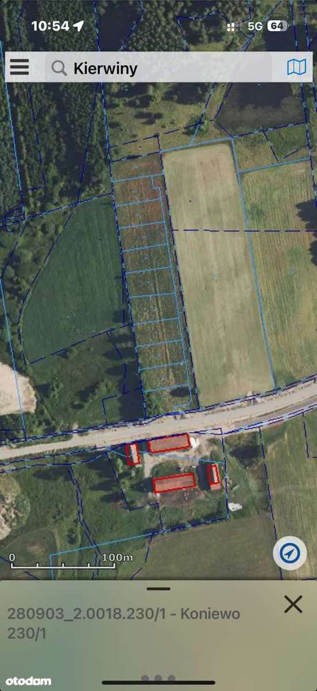 Działka budowlana Kierwiny, Kiwity z decyzją o warunkach zabudowy-1