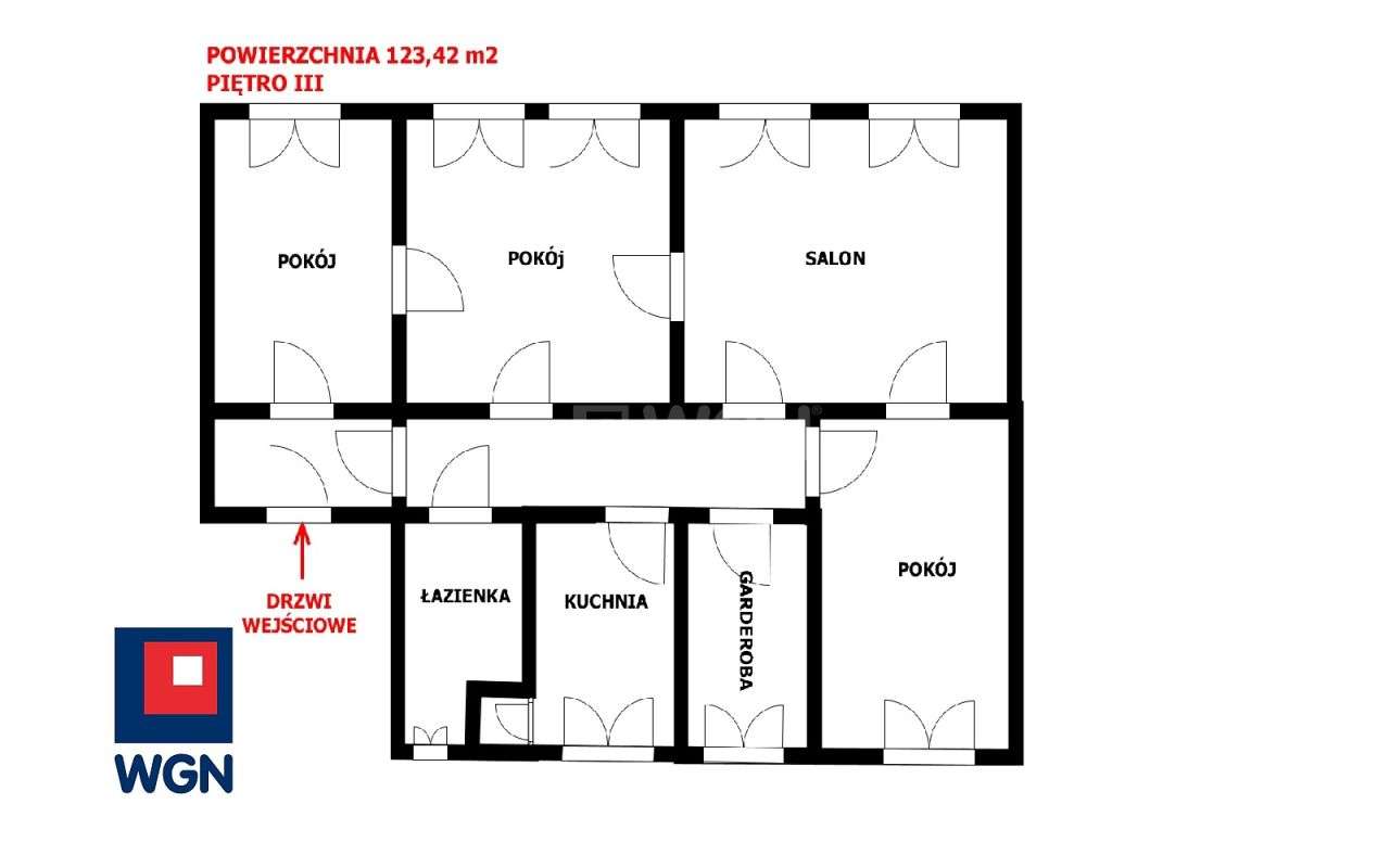 Mieszkanie, 123,42 m², Legnica-1